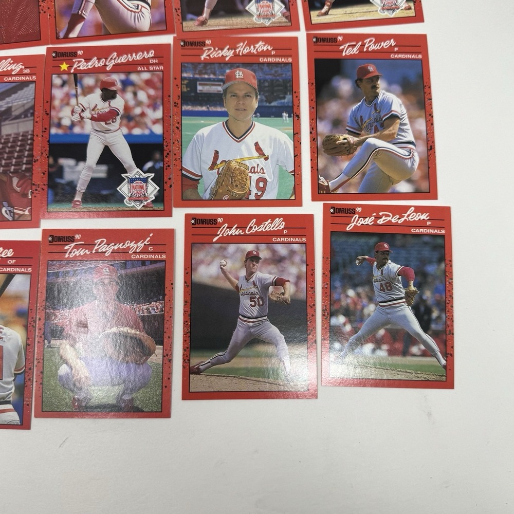 1990 Donruss Baseball Trading Card Lot Of 32 Cards Assorted Players - Picture 3 of 13
